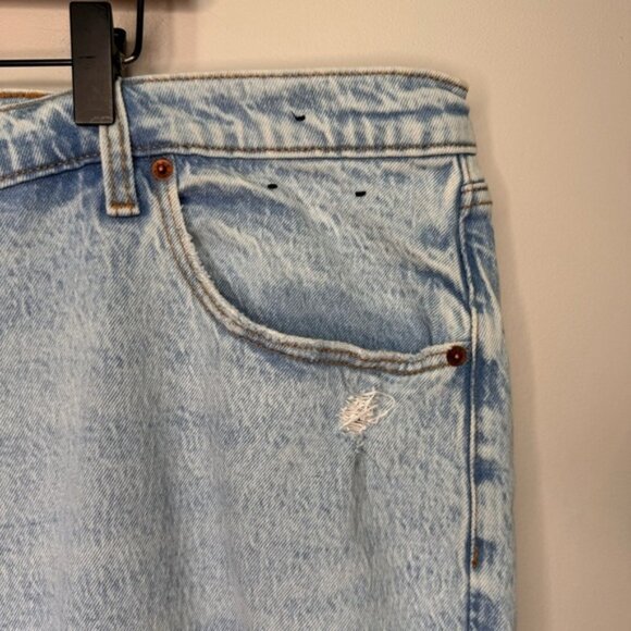 Abercrombie Fitch Curve Love Criss Cross 90s Relaxed Jean High Rise Size 24 - Picture 6 of 16